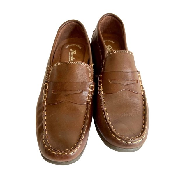 Florsheim Oxfords Brown Loafers Leather Dress Shoes Mens Size 5.5 EU 38.5 New main image 3